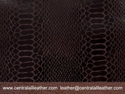 COW EMBOSSED CROCODILE-DESIGNED LEATHER CD028 – central all leather